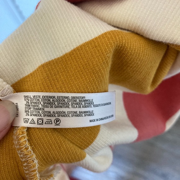 Anthropologie Saturday Sunday Striped Long Sleeve Midi Riley Dress Ribbed Size S - Picture 10 of 11